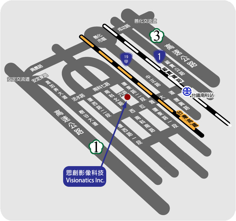 Visionatics location map